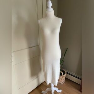 MODA International Ribbed Knit High Neck Dress